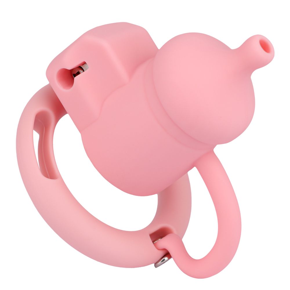FAAK - Silicone Chastity Cage 121 - Pink photo-2