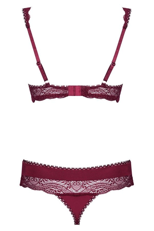 Obsessive - Miamor 内衣2件装 - 红色 - S/M 照片-8