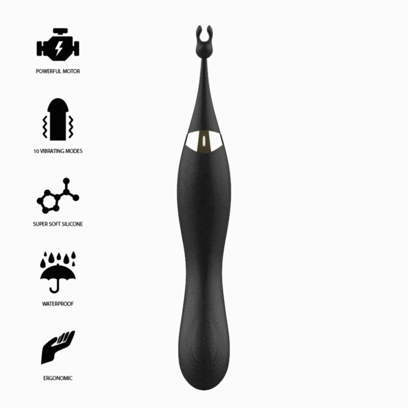 Two is better than one: get ready for unforgettable hours of... Ibiza - Pulsing G-Spot Clitoral Stimulator - Black photo-5