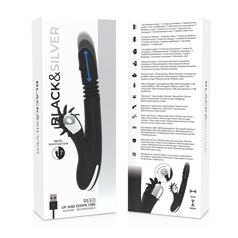 Black&Silver - Bunny Reed Up & Down Vibe - Black photo-8