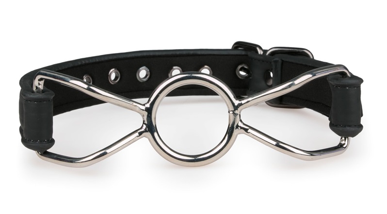Be the one in control and enjoy the feeling of power by sile... Easytoys - O-Ring Metal Gag - Black photo-3