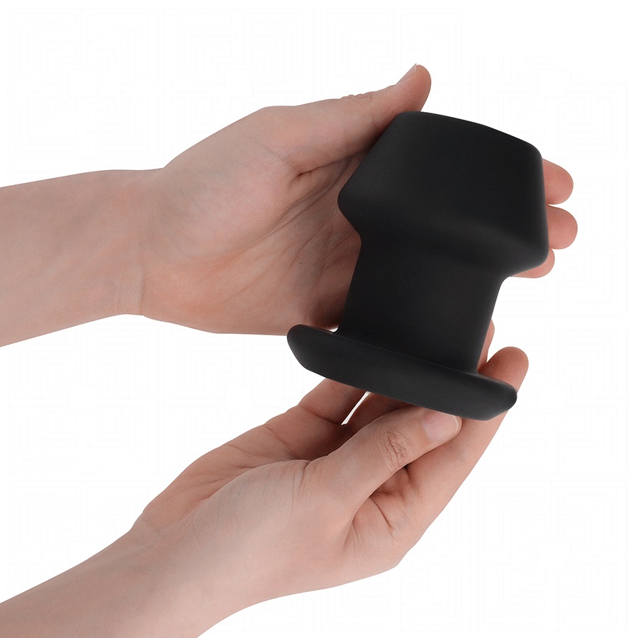 The Addicted Toys Extreme Hollow Anal Plug is an innovative ... Addicted Toys - Extreme Hollow Anal Plug L - Black photo-2