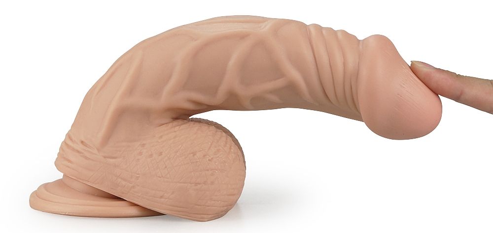 Lovetoy - 9" Real Extreme Dildo - Flesh photo-4