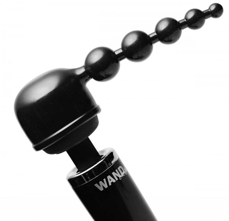 Bubbling Bliss is a highly stimulating beaded attachment for... Wand Essentials - Bubbling Bliss Beaded Pleasure Wand Attachment - Black photo-2