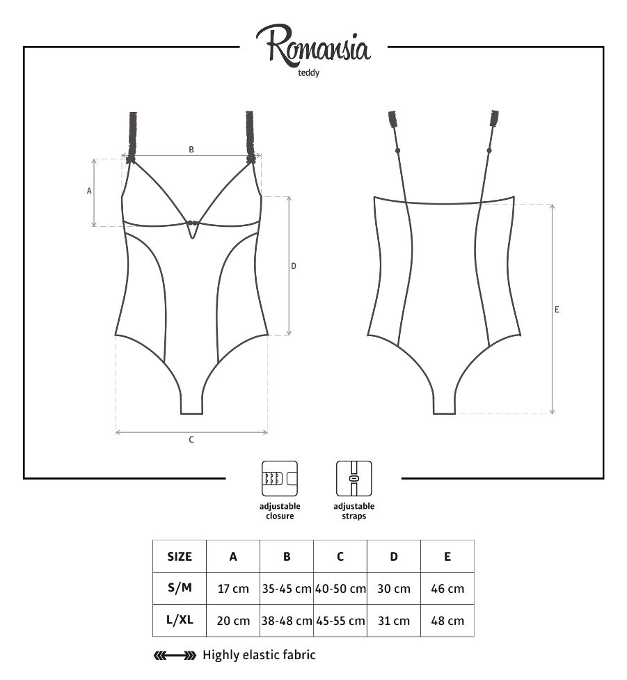Sexy, spicy? Done! Incredibly good look and tempting design?... Obsessive - Romansia Teddy - L/XL photo-8