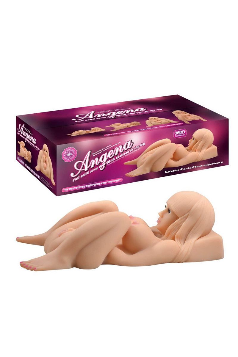 Body masturbator in the form of a body with a realistic brea... XS - Angena 16kg Sex Doll with Skelecton in Legs photo-4