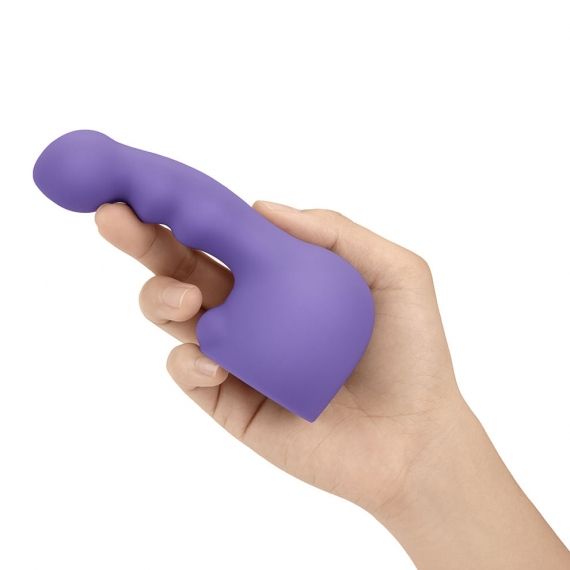 Le Wand Weighted Silicone Attachments are designed to fit sn... Le Wand - Ripple Weighted Silicone Attachment - Violet photo-2