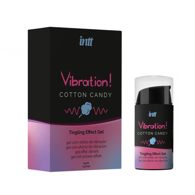 Cotton Candy is a tingling gel with the delightful sweet sce... INTT - Vibration! Cotton Candy Tingly Gel - 15ml photo-2
