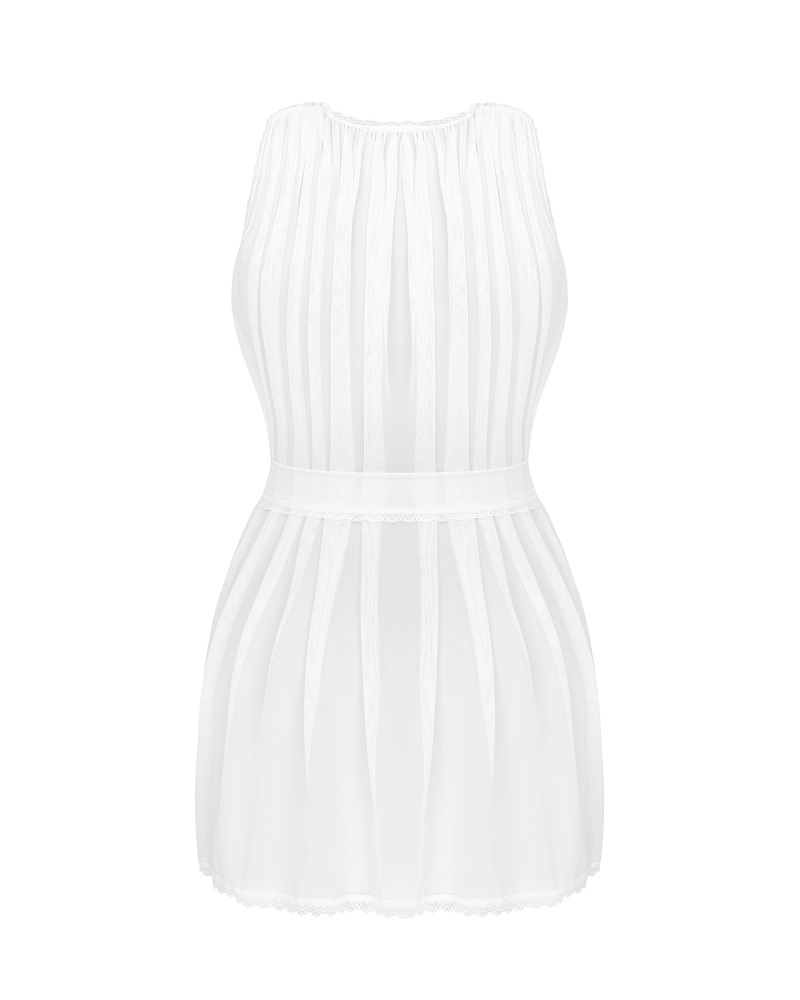 Obsessive - Heavenlly Peignoir - White - XL/2XL 照片-4