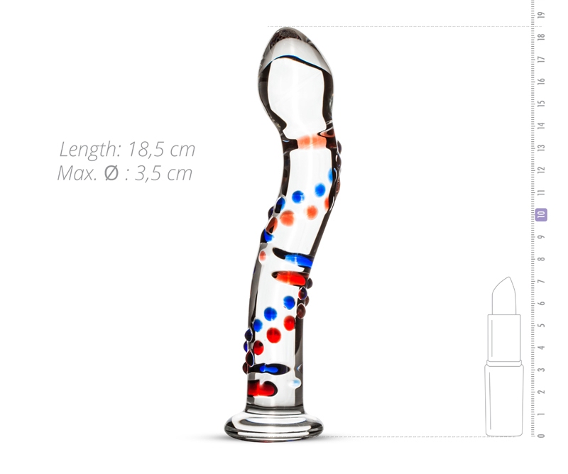 This special dildo is a unique eye catcher between the sheet... Gildo - Glass Dildo No. 3 - Clear photo-5