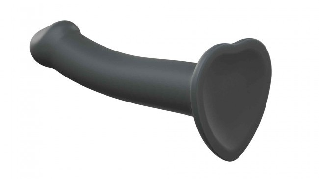 Sleek and minimalist design, high quality mono-density silic... Strap-On-Me - Mono Density Dildo M - Grey photo-3