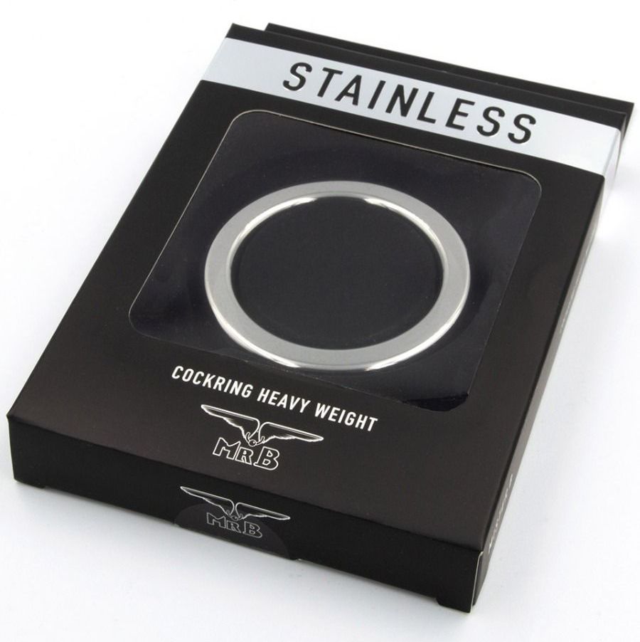 This Mister B Cockring Heavy is a stainless steel cockring, ... Mister B - Stainless Cockring Heavy 40mm - Silver photo-5