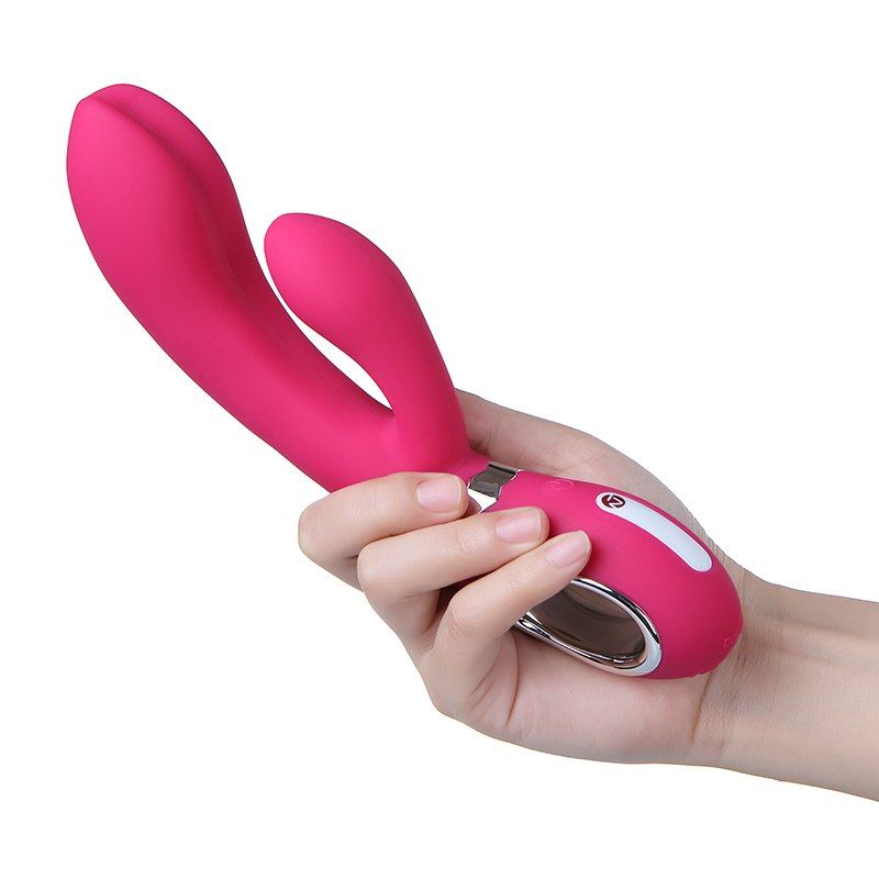 A rechargeable rabbit vibrator for G-spot and clitoral stimu... Nomi Tang - Wild Rabbit - Pink photo-4