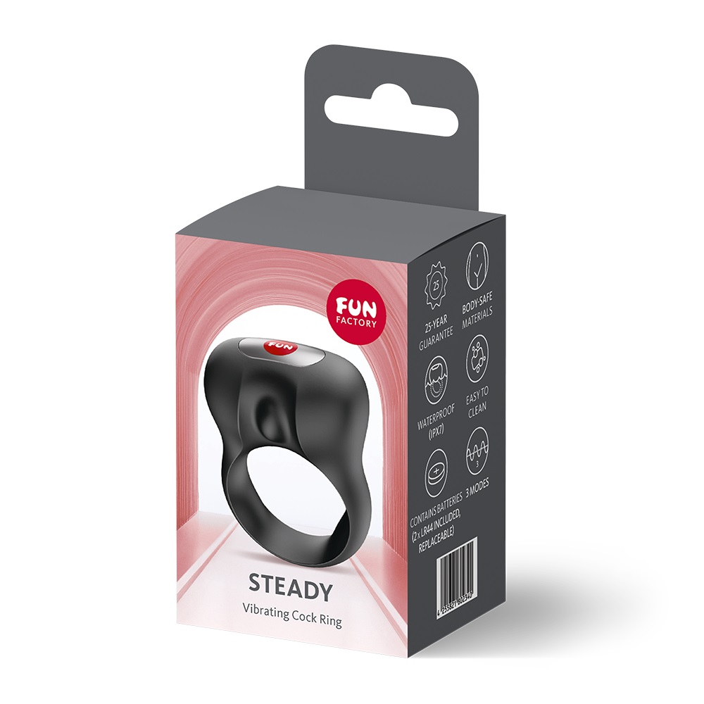 Fun Factory - Steady Vibro Ring - Black photo-8