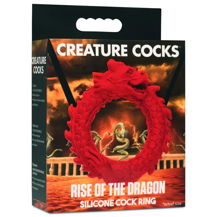 Enhance your rod with this red dragon! This Rise of the Drag... Creature Cocks - Rise Of Dragon Ring photo-9