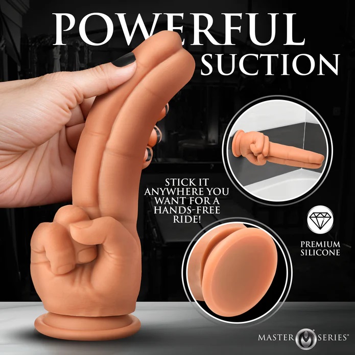 Master Series - Pleaser Double Finger Dildo - Skin photo-2