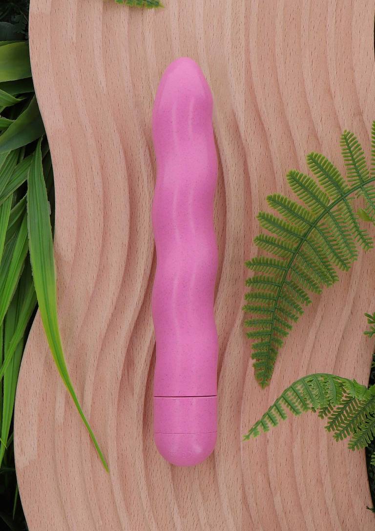 This Organic Wave Vibrator by FUCK GREEN is 100% biodegr... Fuck Green - Organic Wave Vibrator - Pink photo-3