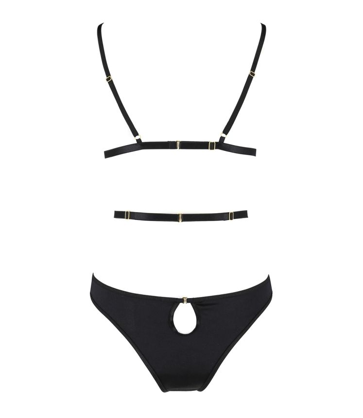Wear the Aliyah bodysuit which combines the delicacy of lace... Casmir - Aliyah Body - Black - S/M photo-6