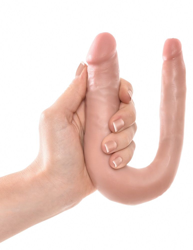 Do you want your first dildo to look and feel just like the ... King Cock - Cock U-Shape Double Trouble S - Flesh photo-3