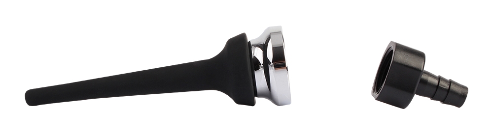 Chisa - Tapered Silicone Enema Attachment - Black photo-5