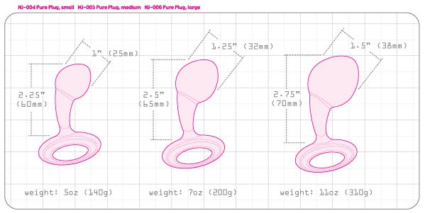 Shaped perfectly to the curves of the body, Njoy Pure Plug f... Njoy - Pure Anal Plug M - Steel photo-4
