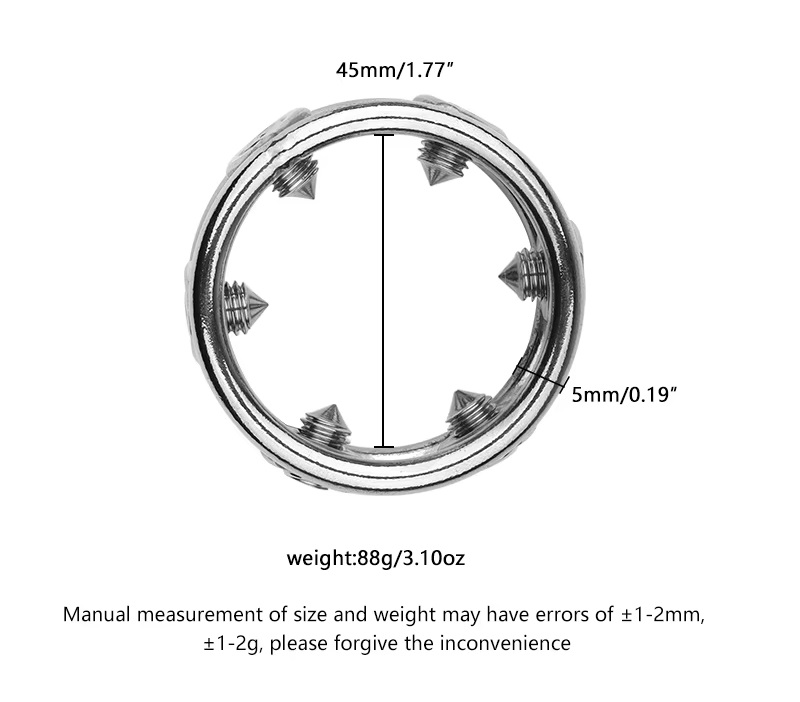 MT - Clinch Bolt 陰莖環 L - 銀色 照片-10
