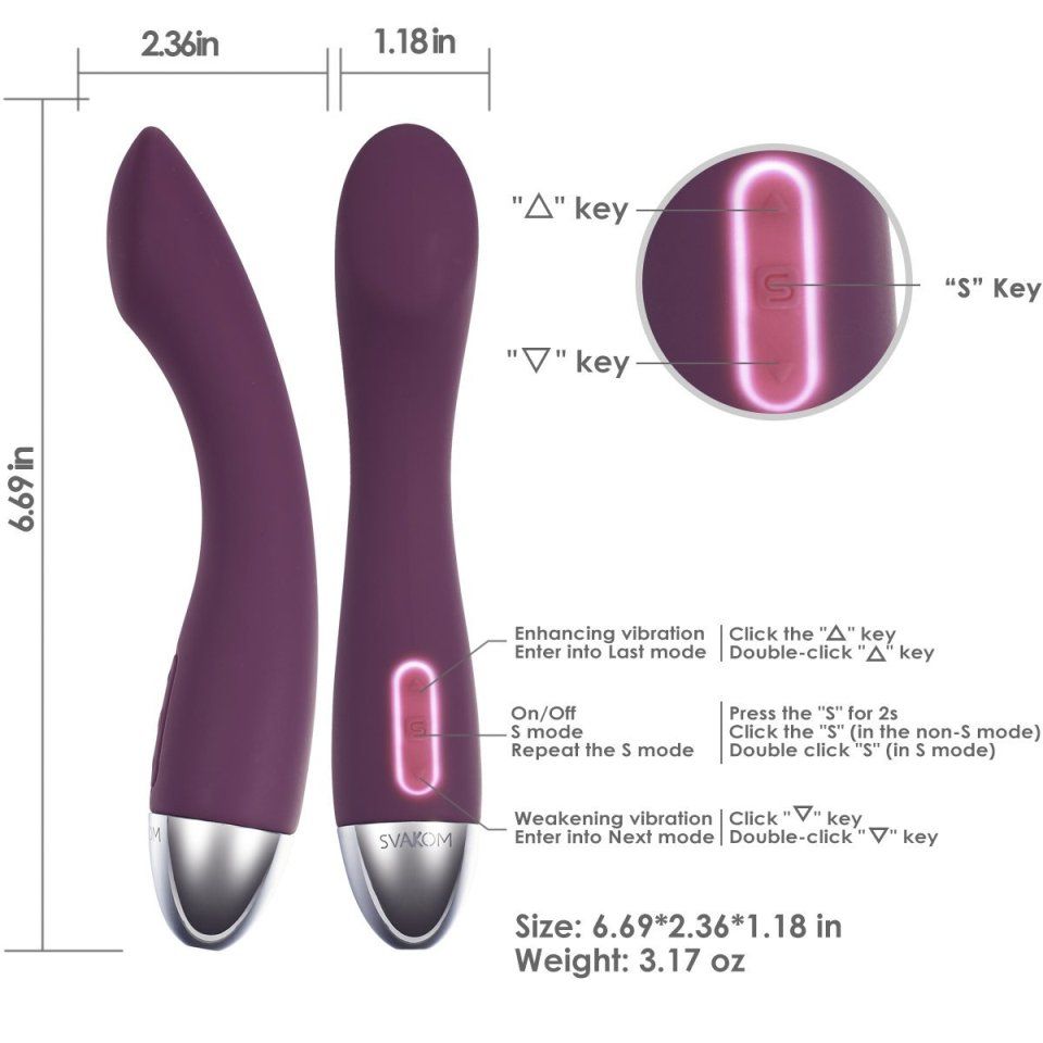 Lisa has a SVAKOM intelligent mode which highly imitates the... Svakom - Lisa Touch Sensor Vibrator - Purple photo-9
