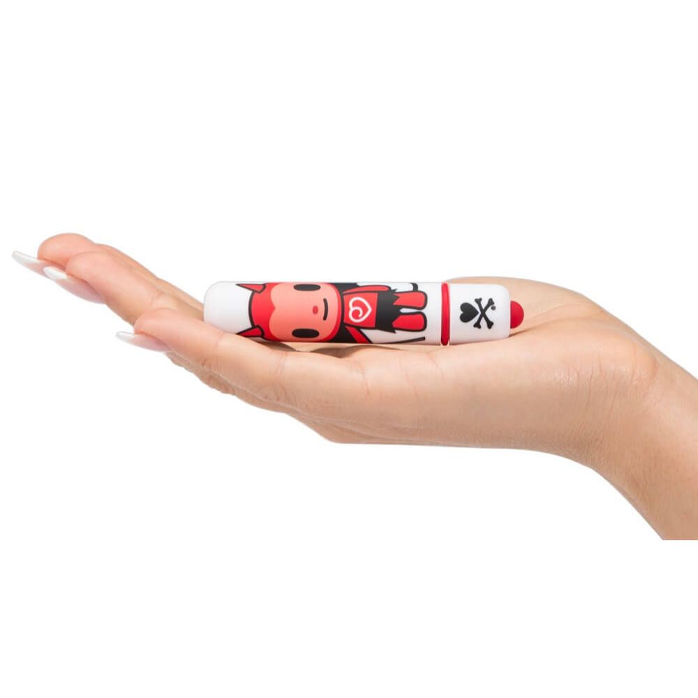 Seize upon adventure and glide on the wings of bliss as this... Tokidoki - Mini Bullet Vibrator - White Devil photo-4