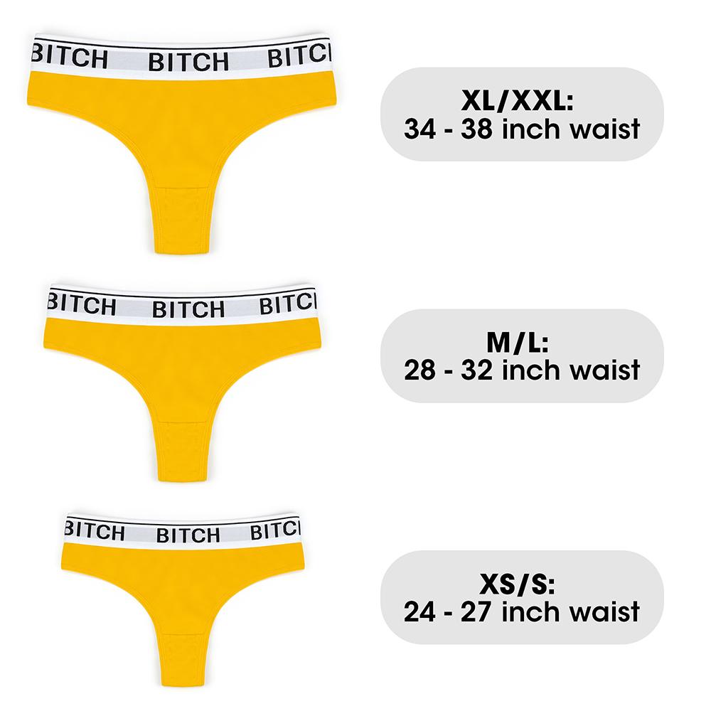Sexy bitch thong with a remote controlled rechargeable bulle... Lovetoy - Bitch Vibrating Panties L - Yellow photo-18