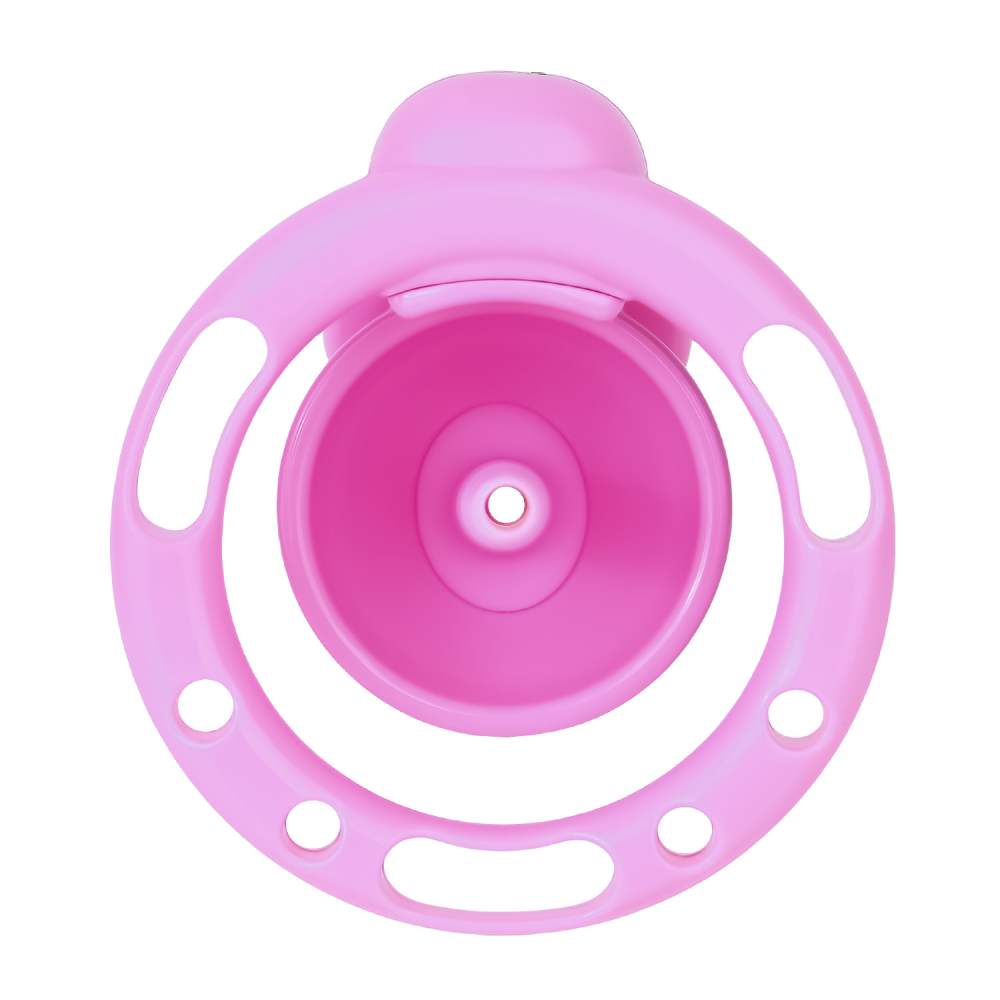 FAAK - Bow Chastity Cage w Cock Plug - Pink photo-4