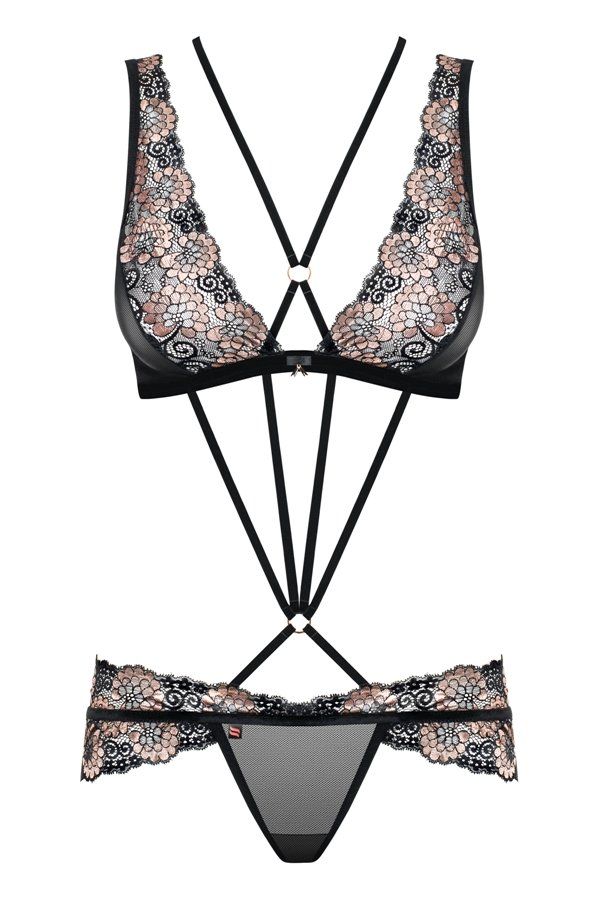 This stunning design will make you feel super sexy! Straps b... Obsessive - 873-SEA-1 Teddy - Black - L/XL photo-7