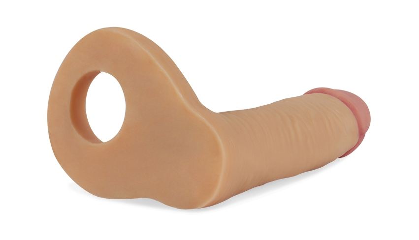 Double her pleasure with this realistic 5.8 inch strap on an... Lovetoy - 5.8" Ultra Soft Double Dildo - Flesh photo-5