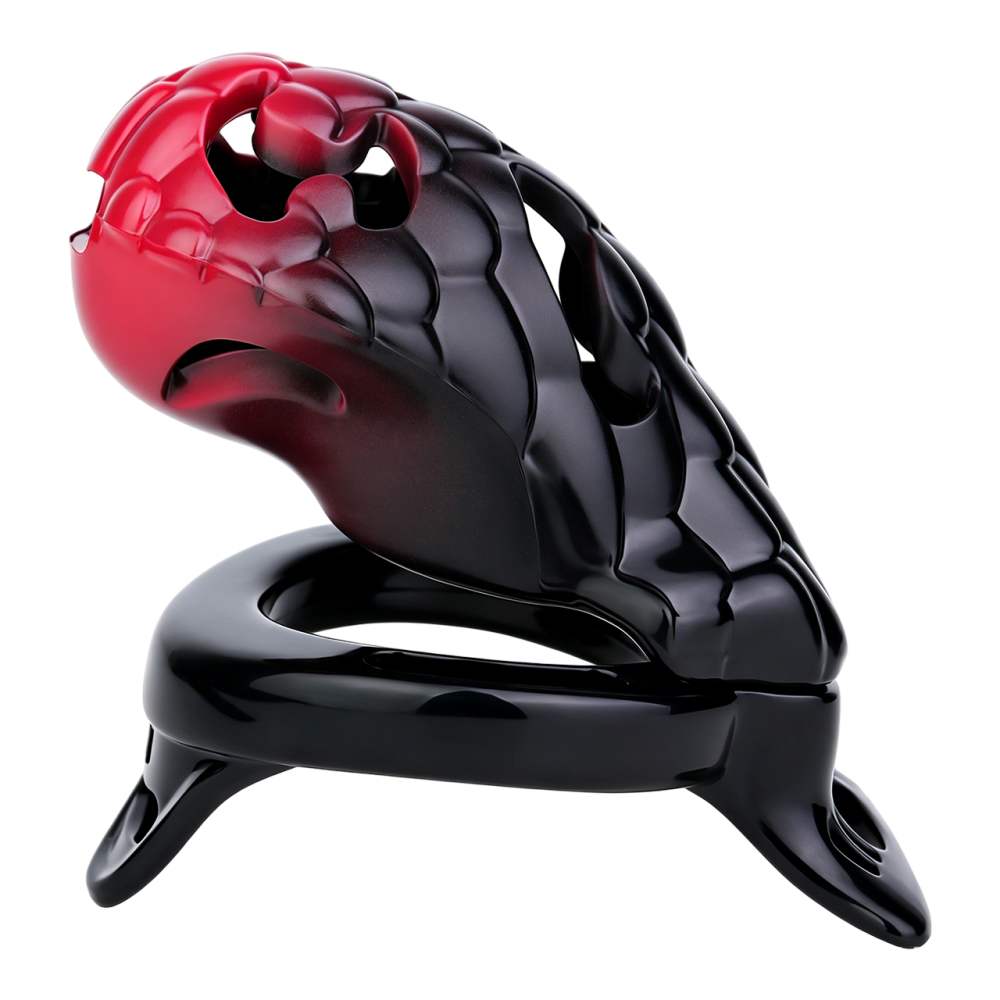 FAAK - Dragon Resin Chastity Cage M - Black photo-11