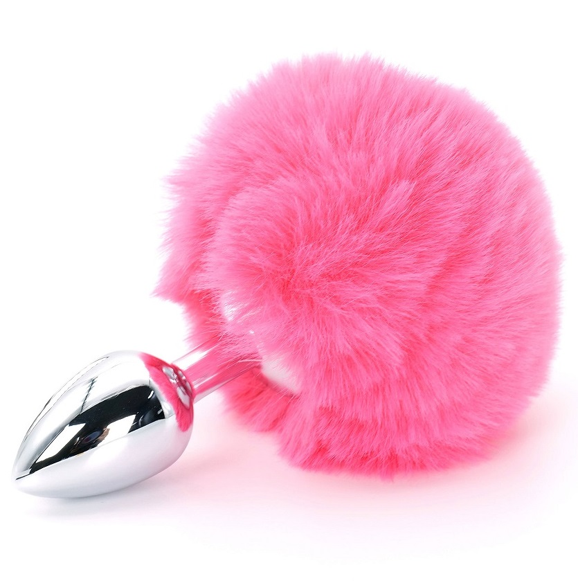 Experience the elegance of the Enchanting Bunnytail by HAPPI... ToyJoy - Happiness Butt Plug w Tail - Pink photo-2