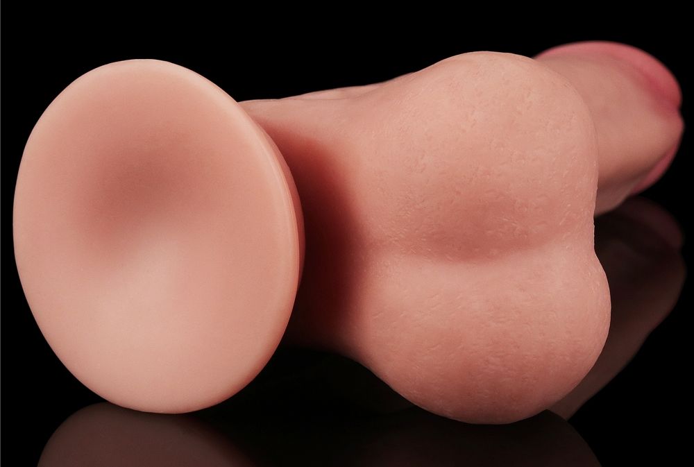 Made with realistic dual-layer sliding-skin material for Iif... Lovetoy - 8.5" Sliding Skin Dual Layer Dildo - Flesh photo-18