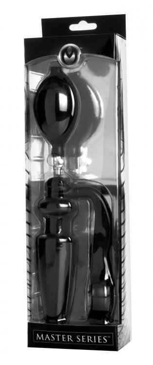This unique cock and ass toy lets you enhance your rod while... Master Series - Exxpander Inflatable Plug w Cock Ring & Pump photo-4