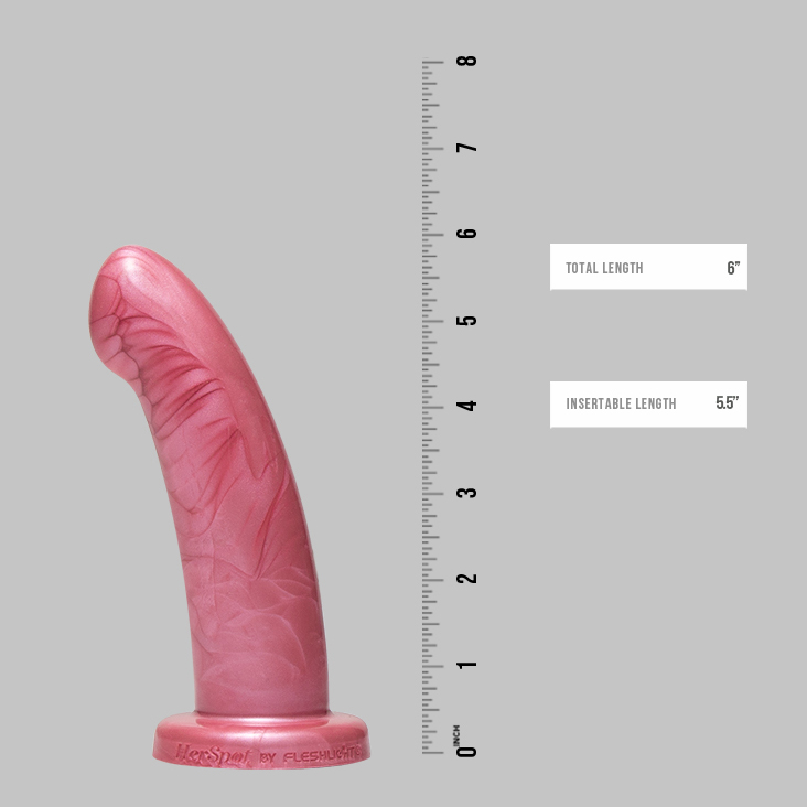 Fleshlight - HerSpot 假陽具 中碼 - 玫瑰金 照片-5