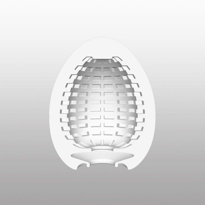 Enclosed within is a detailed web structure, covering the en... Tenga - Egg Spider photo-2