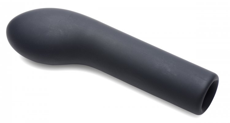 Slip on this Silicone Finger Sleeve and transform your finge... Trinity Vibes - 10X Curved Finger Vibe - Black photo-5