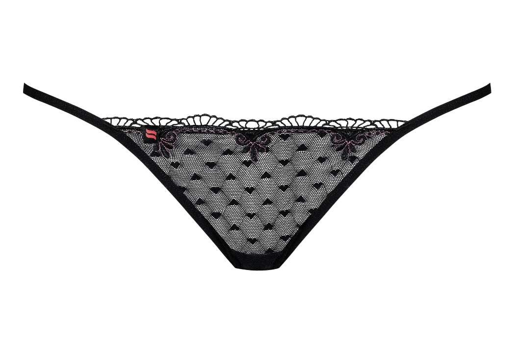 This thong is even better than TicTac! It’s soooo... Obsessive - Subtelia Thong - Black - L/XL photo-7