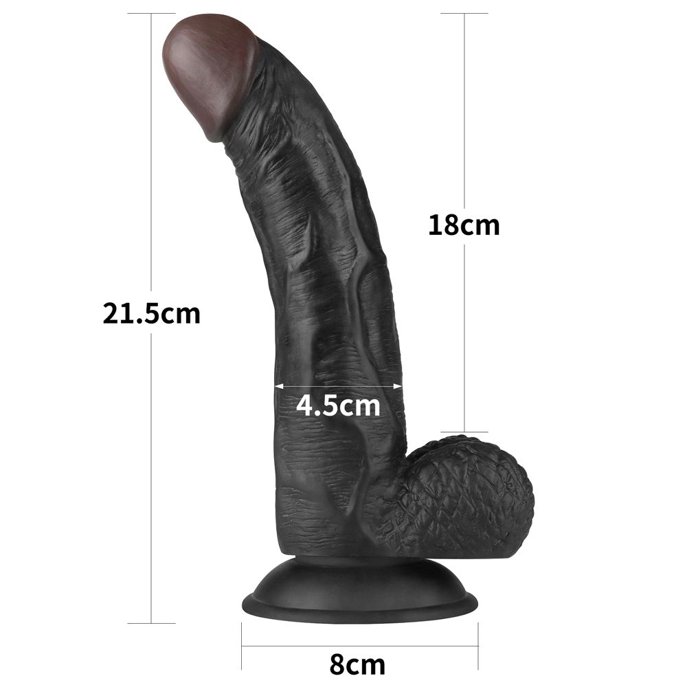 Built to deliver the most lifelike satisfaction, the Soft st... Lovetoy - Easy Strapon Set w Balls 8.5'' - Black photo-14