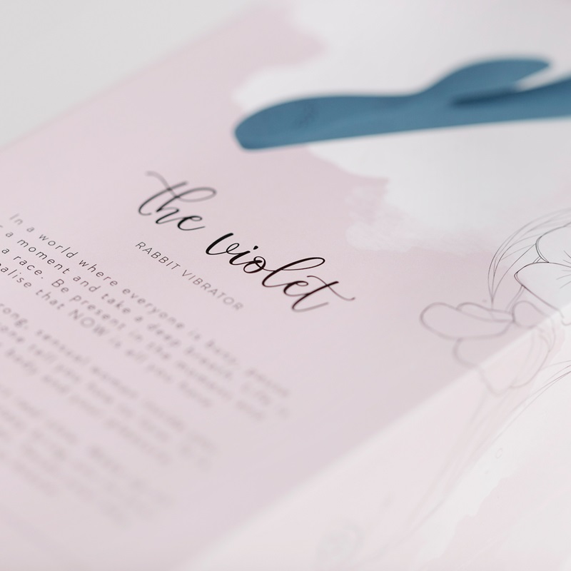 The Violet is a stylish rabbit vibrator from the elegant Blo... Bloom - Violet Rabbit Vibrator - Blue photo-7