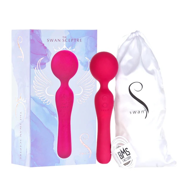 Swan - Sceptre Wand Massager - Pink photo-11