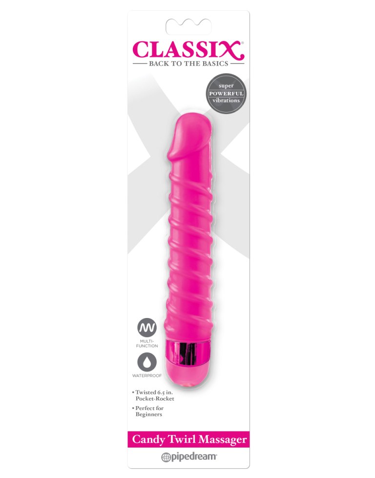 Classix Candy Twirl Massager Perfect for first-timers, this ... Pipedream - Candy Twirl Massager - Pink photo-3