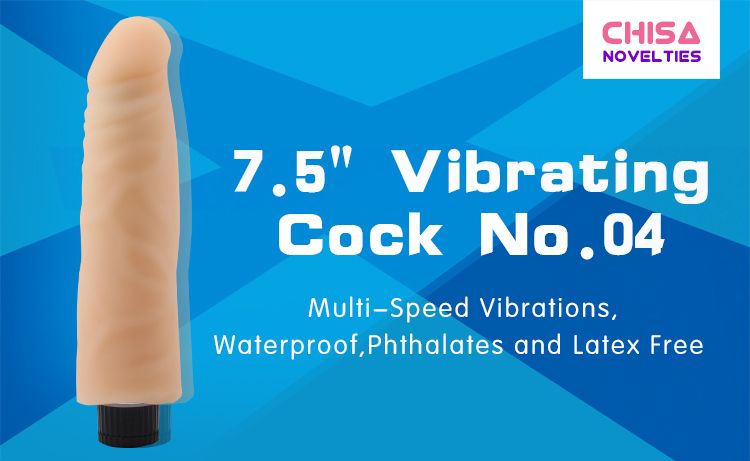 Material:T-Skin
Product Size:18.5cm, Φ4cm
Product Weight:0.1... Chisa - 7.5″ Vibrating Cock No.04 TPE photo-7
