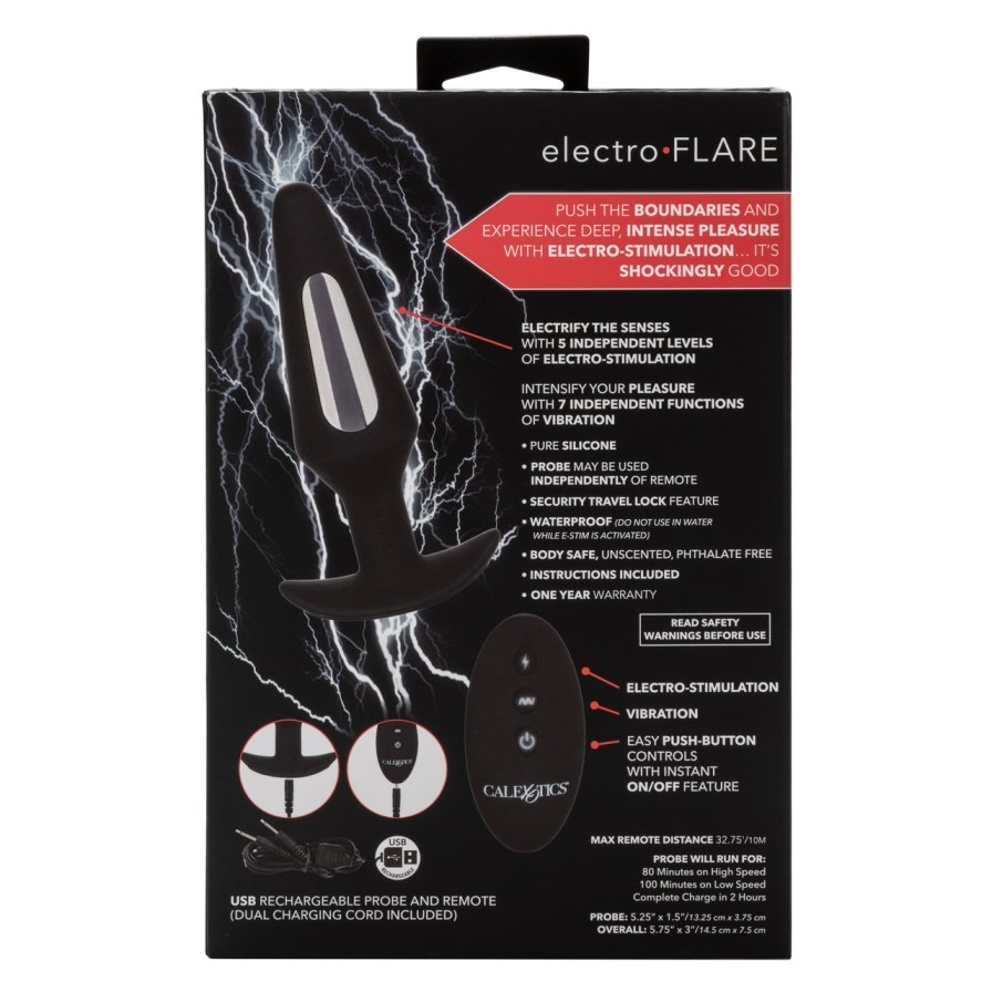 Electrify the senses with the thrilling Volt Electro-Flare. ... CEN - Volt Electro-Flare Anal Plug - Black photo-13