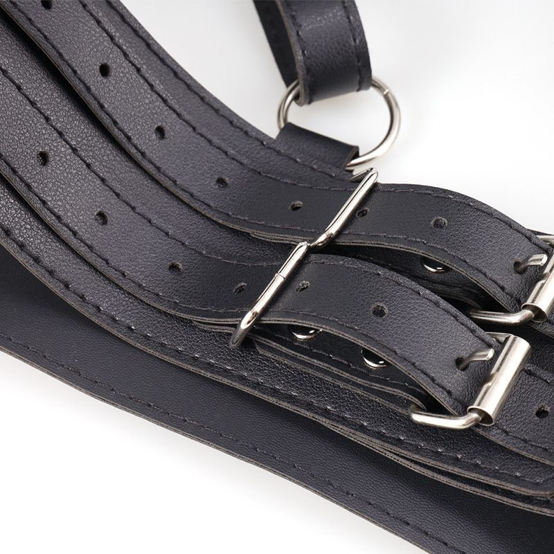 High grade PU leather orgasm belt massager holder unisize fo... MT - Orgasm Belt Massager Holder - Black photo-12