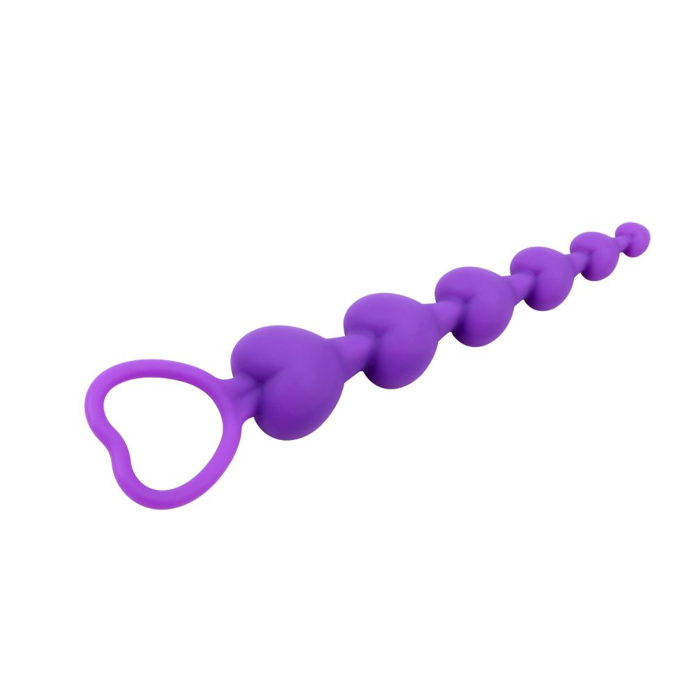 Material:Silicone
Product Size:19cm . Φ1.1 to 3.2cm
Product ... Chisa - Heart Booty Beads - Purple photo-2