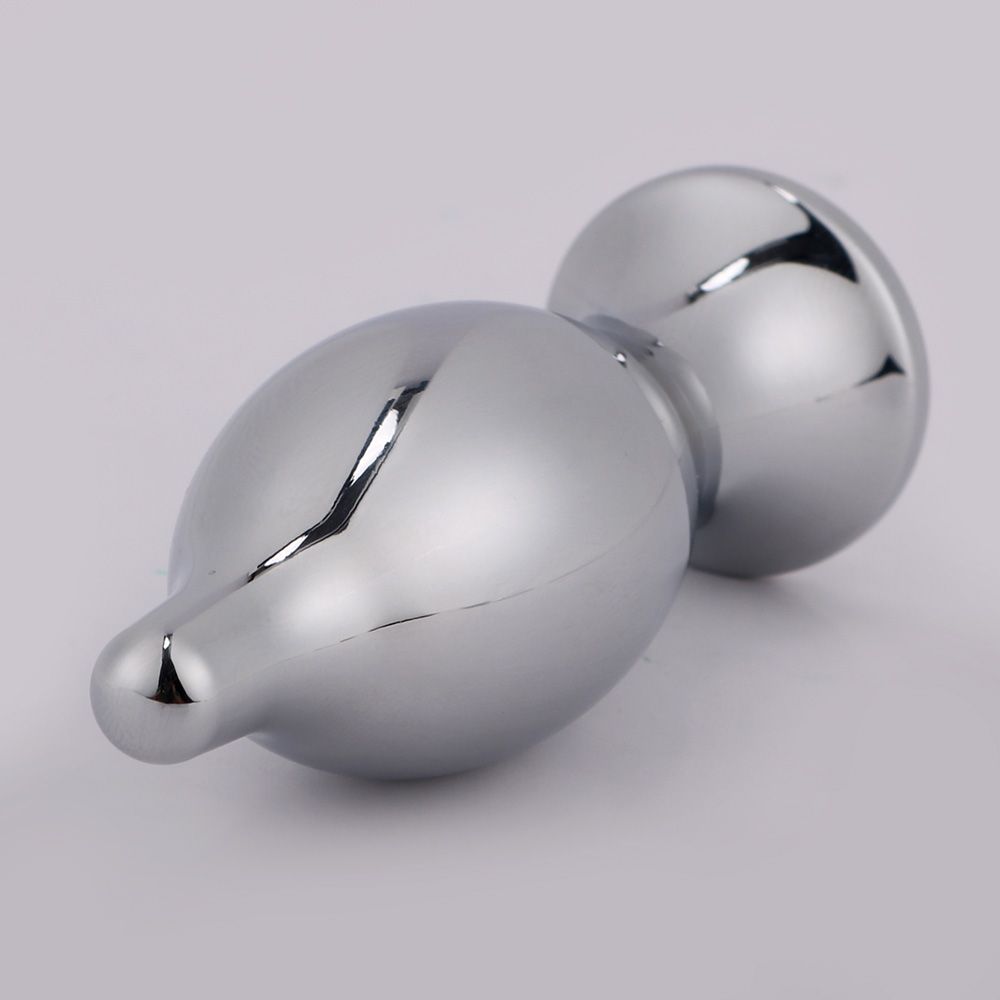 MT - Electric Shock Anal Plug 82x27mm - Silver photo-3