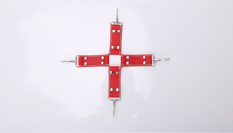 MT - 奴隶调教束缚套装 - 红色含毛绒 MT - 奴隶调教束缚套装 - 红色含毛绒 照片-8